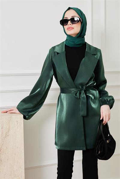 Jakarlı Ceket - YEŞİL