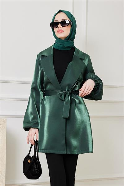 Jakarlı Ceket - YEŞİL