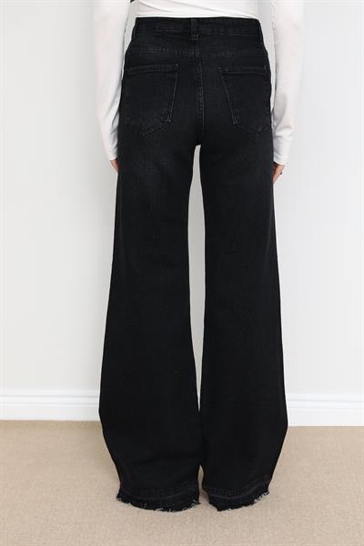 Kesik Paça Jean - Füme