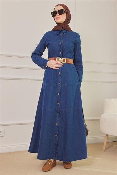 Kot Elbise - Lacivert