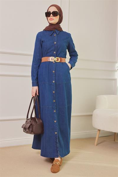 Kot Elbise - Lacivert