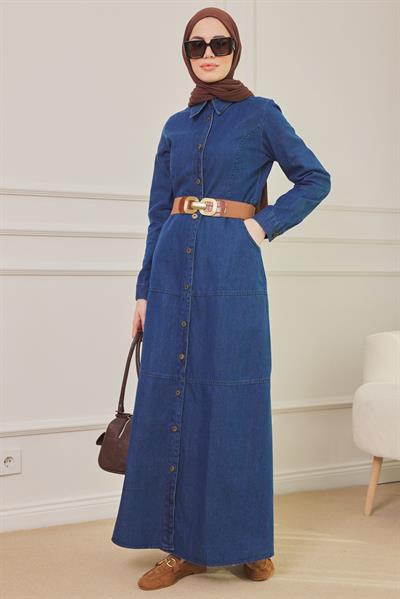 Kot Elbise - Lacivert