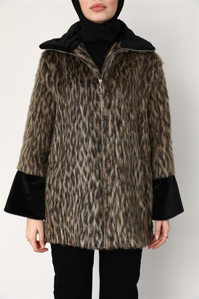 Leopar Kürk Kaban - Vizon