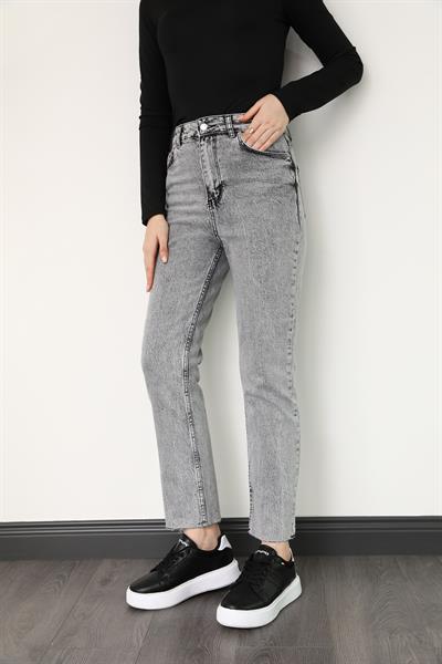 Mom Jean Pantolon - Gri