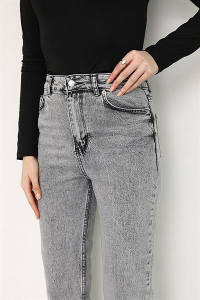 Mom Jean Pantolon - Gri