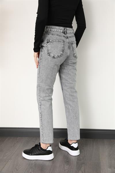 Mom Jean Pantolon - Gri