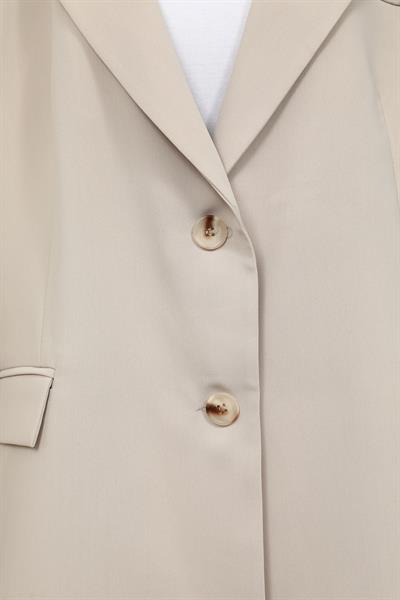 Oversize Blazer Ceket - Krem