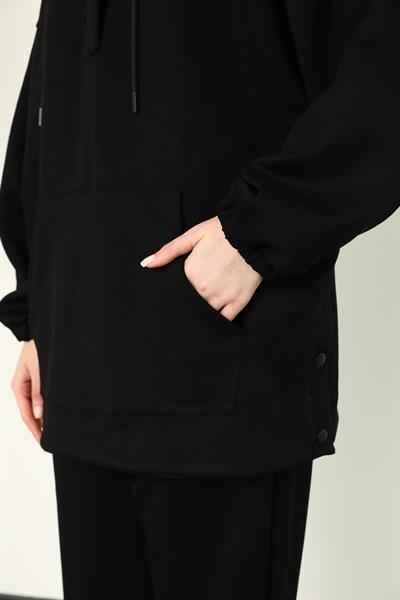 Oversize Eşofman Takımı - Siyah