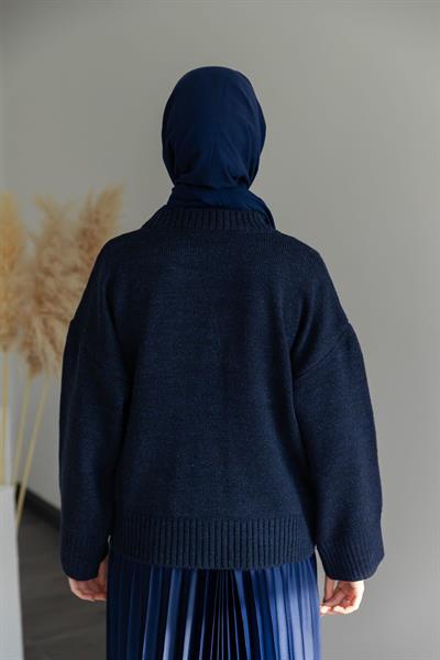 Oversize Kazak - Lacivert