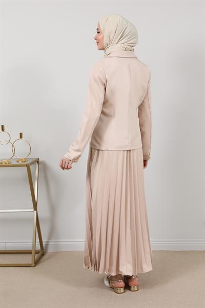 Piliseli Takım - Krem