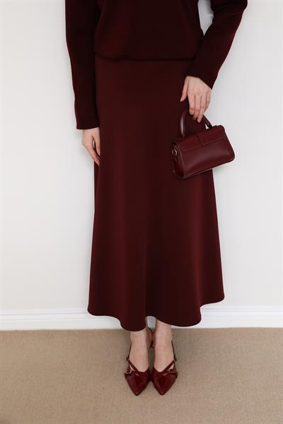 Scuba Çan Etek - Bordo