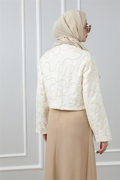 Tasarım Ceket - Beyaz