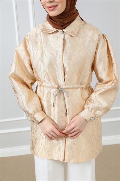 Tasarım Ceket - Gold