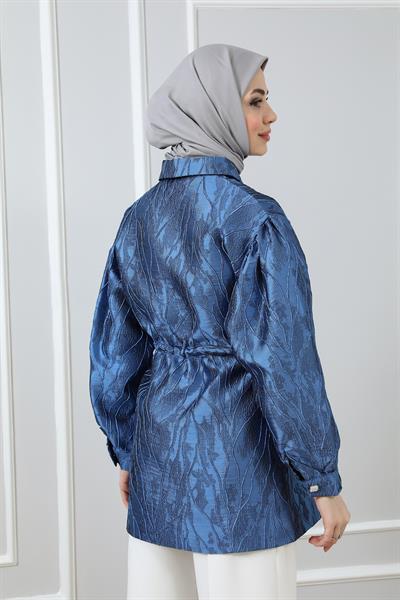 Tasarım Ceket - Mavi