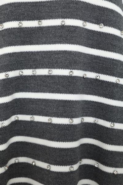 Taşlı Triko Takım - Gri