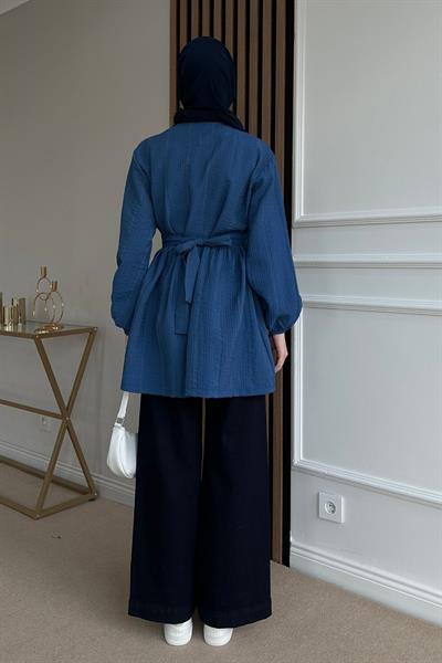 Taşlı Tunik - MAVİ