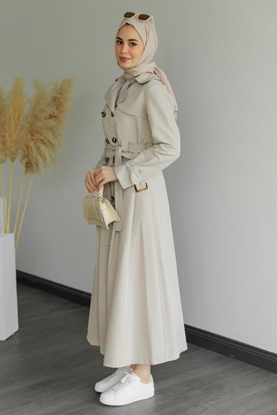 Trenç Etekli Takım - Krem