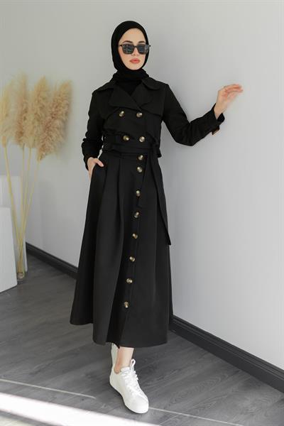 Trenç Etekli Takım - Siyah