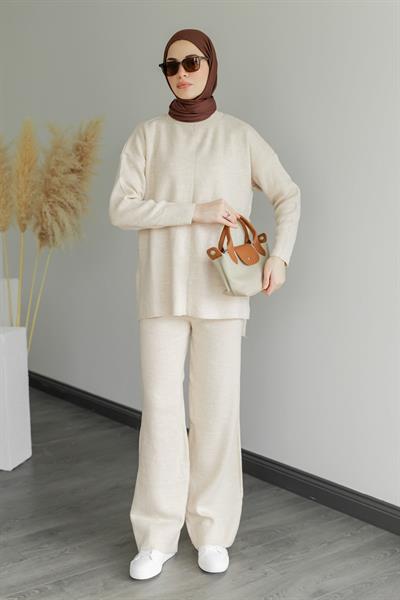 Triko Takım - Krem