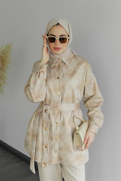 Tunik İkili Takım - Krem