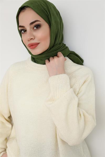 Uzun Triko Kazak - Krem