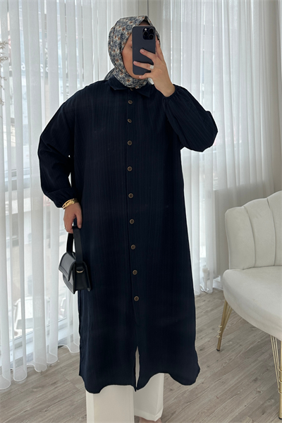 UZUN TUNİK - LACİVERT