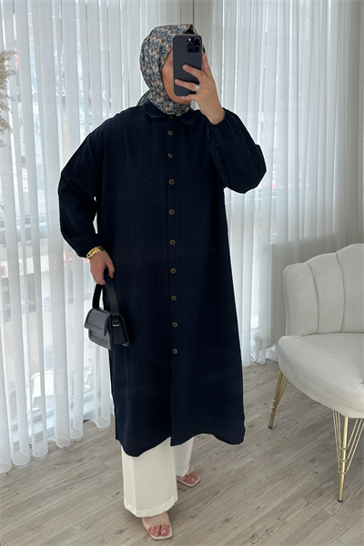 UZUN TUNİK - LACİVERT