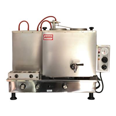 Meşale 2 Demlikli İnox Elektrik+ Gazlı Full Otomatik Çay Kazanı 