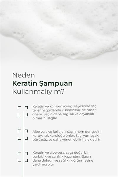 Aloe Vera Keratin Kolajen Bakım Şampuanı 400ML