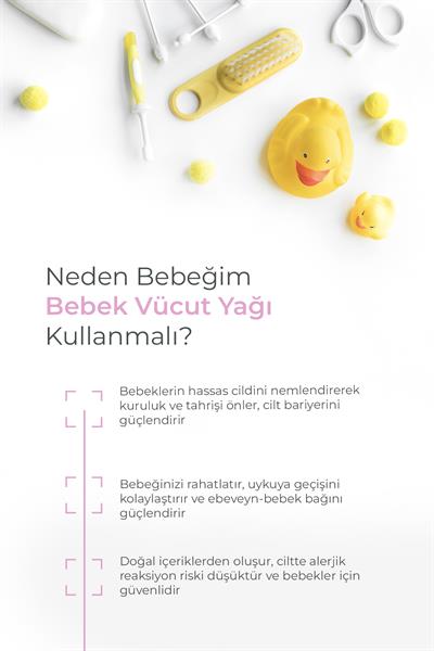 Organik Bebek Vücut Yağı 150ML