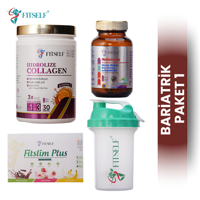Bariatrik Paket 1 (Protein Tozu +Shaker+Multivitamin+Collagen)