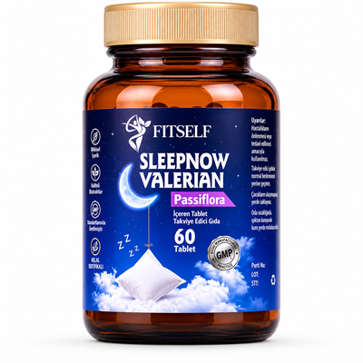 Fitself – Sleep Now (Pasiflora & Valerian İçeren Bitkisel Takviye Edici Gıda) 60 Tablet