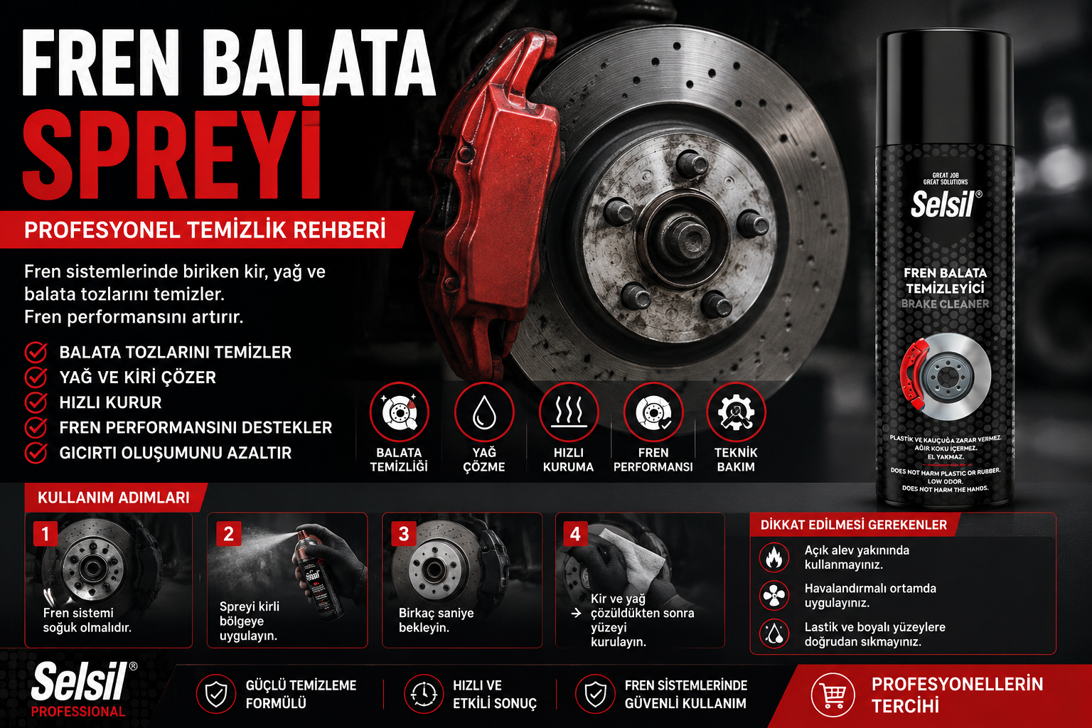 Fren balata spreyi kullanım rehberi