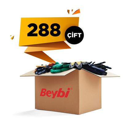 Beybi Kn2+ (plus) Nitril Eldiven Sarı-(288 Çift) No:10