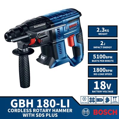 Bosch Akülü Kırıcı Delici Gbh 180-Lı 0611911121