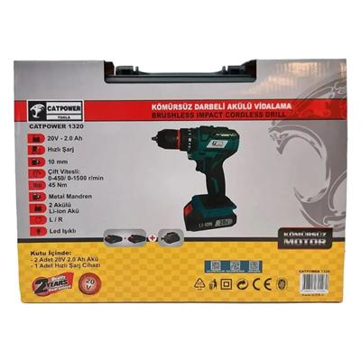 Catpower Akülü Vidalama Kömürsüz 20 V Cat1320