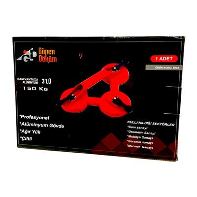 Gönen Döküm Alüminyum Üçlü Cam Vantuz 150 Kg 
