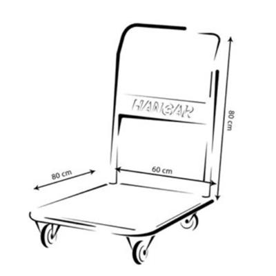 Hangar Platform Paket Taşıma Arabası 