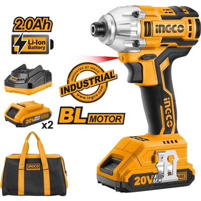 İngco Cırlı2002 Akülü Vidalama Kömürsüz 1/4 20V