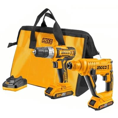 İngco Cklı 2008 Matkap-Kırıcı Delici Set 2Li 20V