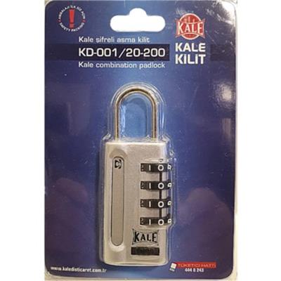 Kale Şifreli Asma Kilit Kd-001/20-200 4 Basamaklı-(6 Adet)