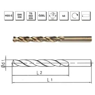 Mte Hss Matkap Ucu Altın Sr Dın338 6.5 Mm-(10lu Paket)