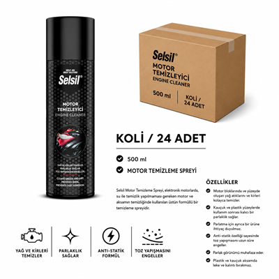 SelsilSelsil Motor Temizleyici 500 ML-(24 Adet)SEL-Mtr-24ad