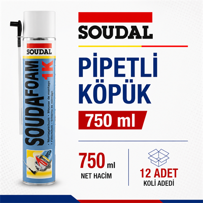 SoudalSoudal Pipetli Köpük 750 ML-(12 Adet)275.03.KP06