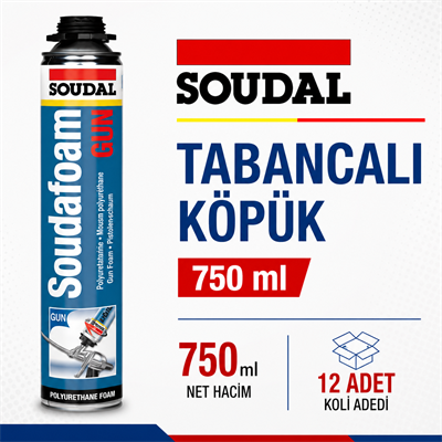 Soudal Tabancalı Poliüretan Köpük 750 ML (12 Adet) - Profesyonel KullanımSoudalSoudal Tabancalı Köpük 750 Ml-(12 Adet)275.03.KP03
