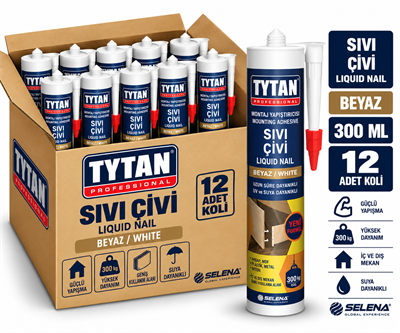 Tytan 300 Ml Sıvı Çivi Şeffaf-12'li KoliTytan