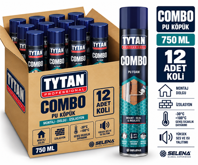 Tytan Combo Pipetli Pu Köpük 750 ML-12'li KoliTytan