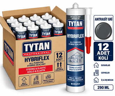 Tytan Hybrıflex Hibrit Polimer 290 ML Antrasit-12'li KoliTytan