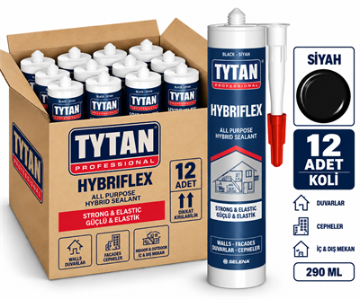 Tytan Hybrıflex Hibrit Polimer 290 ML Siyah-12'li KoliTytan