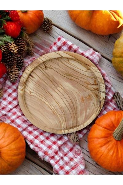 Zeytin Ağacı El Yapımı 20*20 cm Kahvaltı,Servis,Sofra,Sunum,Tabağı 1adet